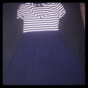 Sailor style, baby doll dress